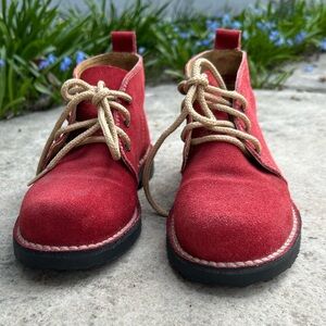 Geronimo Pilot Red Suede Desert Boots, size 7